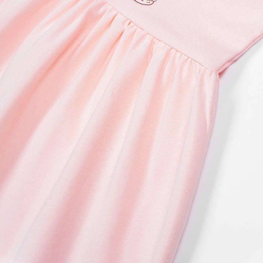  Đầm elsa cho bé gái thun cotton tay ngắn in hình hoạt hình kitty kỳ lân mickey minnie Áo Lá Homewear NNB003 