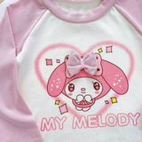  Bộ dài tay cho bé mặc ngủ vải Lyocell Áo Lá Homewear A228, pijama cho bé hình kuromi melody capybara mềm mát thấm hút 