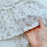  Bộ hai dây cho bé gái mặc hè thô hạt mềm mát Áo Lá Homewear A150, đồ bộ bé gái cotton quần váy đính nơ xinh 