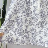  Bộ mặc nhà nữ xô muslin Áo Lá Homewear  A153, đồ bộ lửng nữ cho mẹ, đồ đôi mẹ bé 