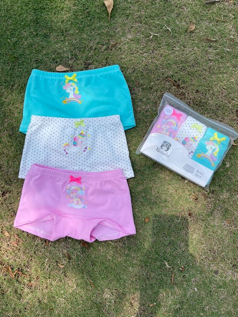  Quần chip đùi bé gái mặc váy vải cotton NNB011, combo 3 quần lót cho bé gái co giãn thoải mái 