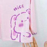  Đồ dài tay cho bé thun modal sợi sồi Áo Lá Homewear A178, pizama cho bé mặc ngủ sợi tự nhiên mềm mướt mát lạnh 