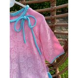  Áo dài Tết bé gái lụa tơ mát sang trọng, áo dài truyền thống cho bé AD01 Áo Lá Homewear 