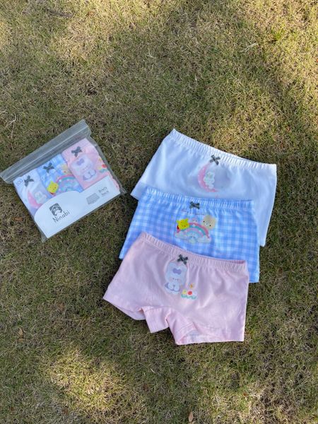  Quần chip đùi bé gái mặc váy vải cotton NNB011, combo 3 quần lót cho bé gái co giãn thoải mái 