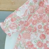  Bộ dài tay bé gái xô cotton Lá Homewear A263 mặc ngủ điều hòa babydoll , pizama cho bé gái thoáng mát dễ thương 