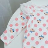  Đồ ngủ dài tay cho bé thun cotton dày dặn Áo Lá Homewear A196, bộ ngủ cotton cho bé nằm điều hòa thấm hút cao 