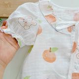  Đồ ngủ bé gái tay ngắn quần dài vải xô cotton Lá Homewear A261, pizama bé gái họa tiết unicorn dễ thương 