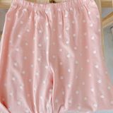  Đồ dài tay bé gái 95% sợi sồi Modal Ice Cool Lá Homewear A281, đồ ngủ cho bé mềm mướt mát lạnh viền ren chấm bi 