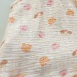  Bộ hai dây bé gái mặc hè xô muslin Lá Homewear A243, bộ yếm quần bí bé gái babydoll dễ thương kuromi thỏ gấu 