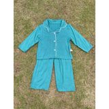  Bộ dài tay cho bé vải thun modal siêu mềm mát Áo Lá Homewear A048, pijama cho bé mặc ngủ vải sợi sồi 