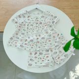  Bộ ngủ bé gái thun lụa mềm mát Áo Lá Homewear A210, đồ ngủ tay ngắn quần dài bé gái 