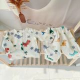  Pijama cho bé trai, bé gái vải  xô cotton Áo Lá Homewear A219, đồ bộ dài tay cho bé mát bốn mùa cổ tròn cài nút 