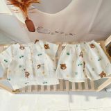  Pijama bé trai tay ngắn quần đùi xô cotton Áo Lá Homewear A105, đồ bộ cộc tay cho bé trai 