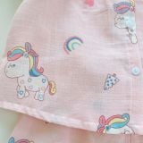  Bộ cộc tay bé gái xô cotton Lá Homewear A256 babydoll mặc hè mát, đồ bộ đùi cho bé dễ thương 