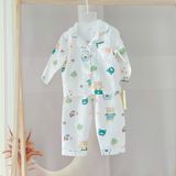  Pijama bé trai bé gái dài tay vải xô Áo Lá Homewear A014, đồ ngủ trẻ em size đại cotton nằm điều hòa bốn mùa 