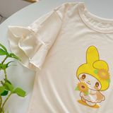  Bộ lửng bé gái 95% sợi sồi Modal Ice Cool Áo Lá Homewear A246 mềm mướt mát lạnh, đồ bộ bé gái mặc hè 