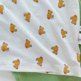  Bộ dài tay cho bé 95% sợi sồi Modal Ice Cool Áo Lá Homewear A248 mềm mát mùa hè, đồ ngủ dài tay bé trai bé gái 