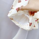  Bộ hai dây bé gái mặc hè xô muslin Lá Homewear A243, bộ yếm quần bí bé gái babydoll dễ thương kuromi thỏ gấu 