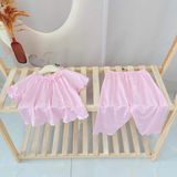  Bộ tay ngắn quần dài bé gái 95% sợi sồi Modal Ice Cool Áo Lá Homewear A258 mềm mướt mát lạnh babydoll dễ thương 