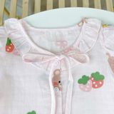  Bộ hè bé gái xô cotton Lá Homewear A262 mát nhẹ, bộ cộc cho bé cột nơ dễ thương unicorn kỳ lân thỏ 