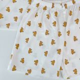  Bộ đùi bé trai 95% sợi sồi Modal Ice Cool Áo Lá Homewear A245 mềm mát lạnh, bộ cộc tay bé trai mặc hè hình xe 