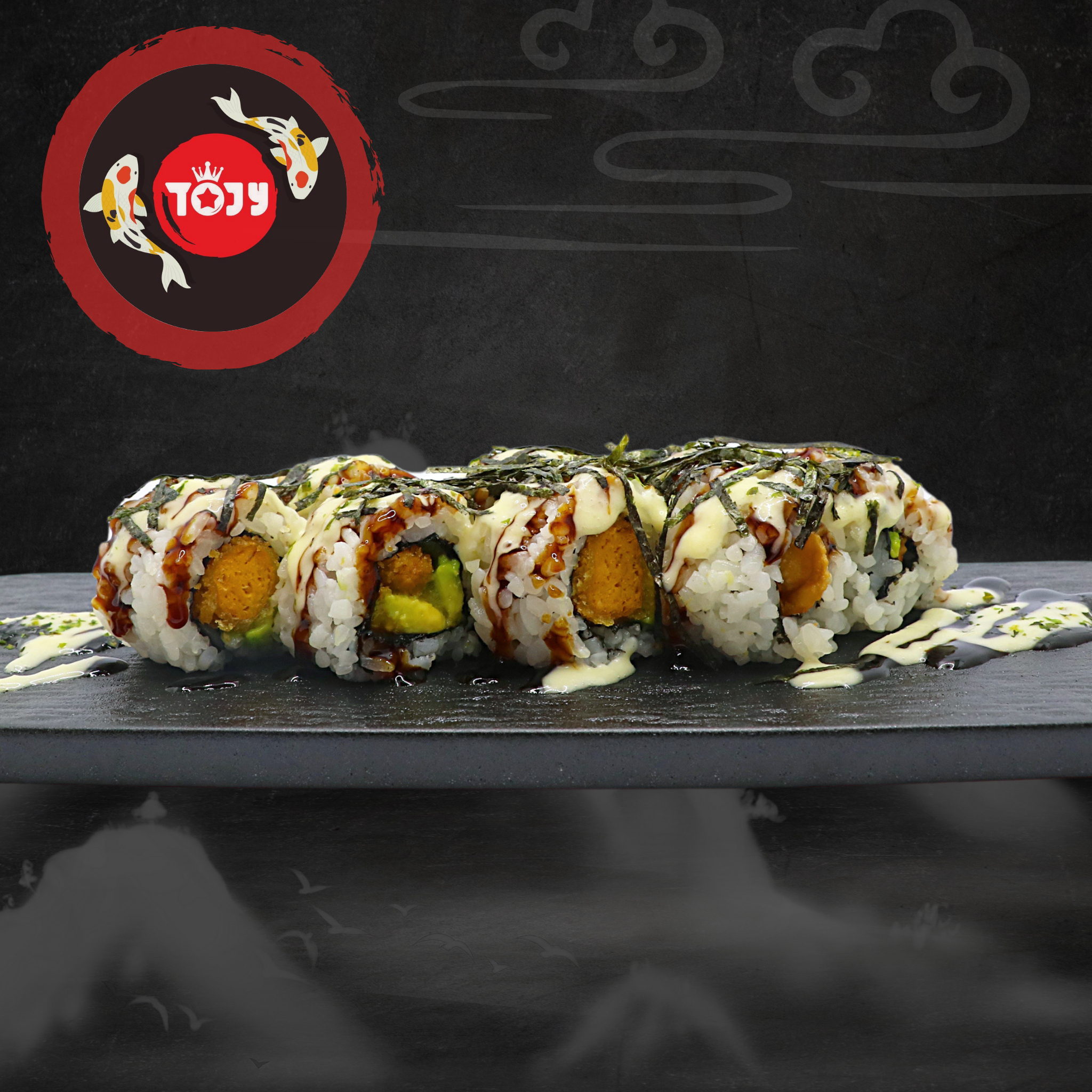  Sushi Cuộn Bơ Tôm Chiên Xù Chay 