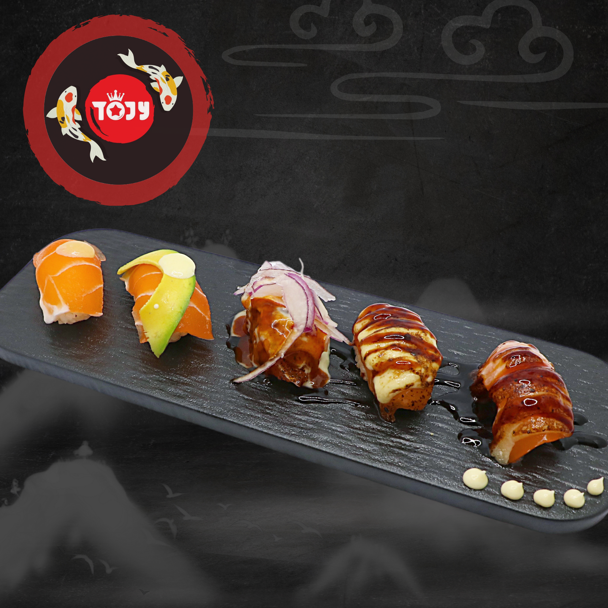  Nigiri Cá Hồi Tổng Hợp 