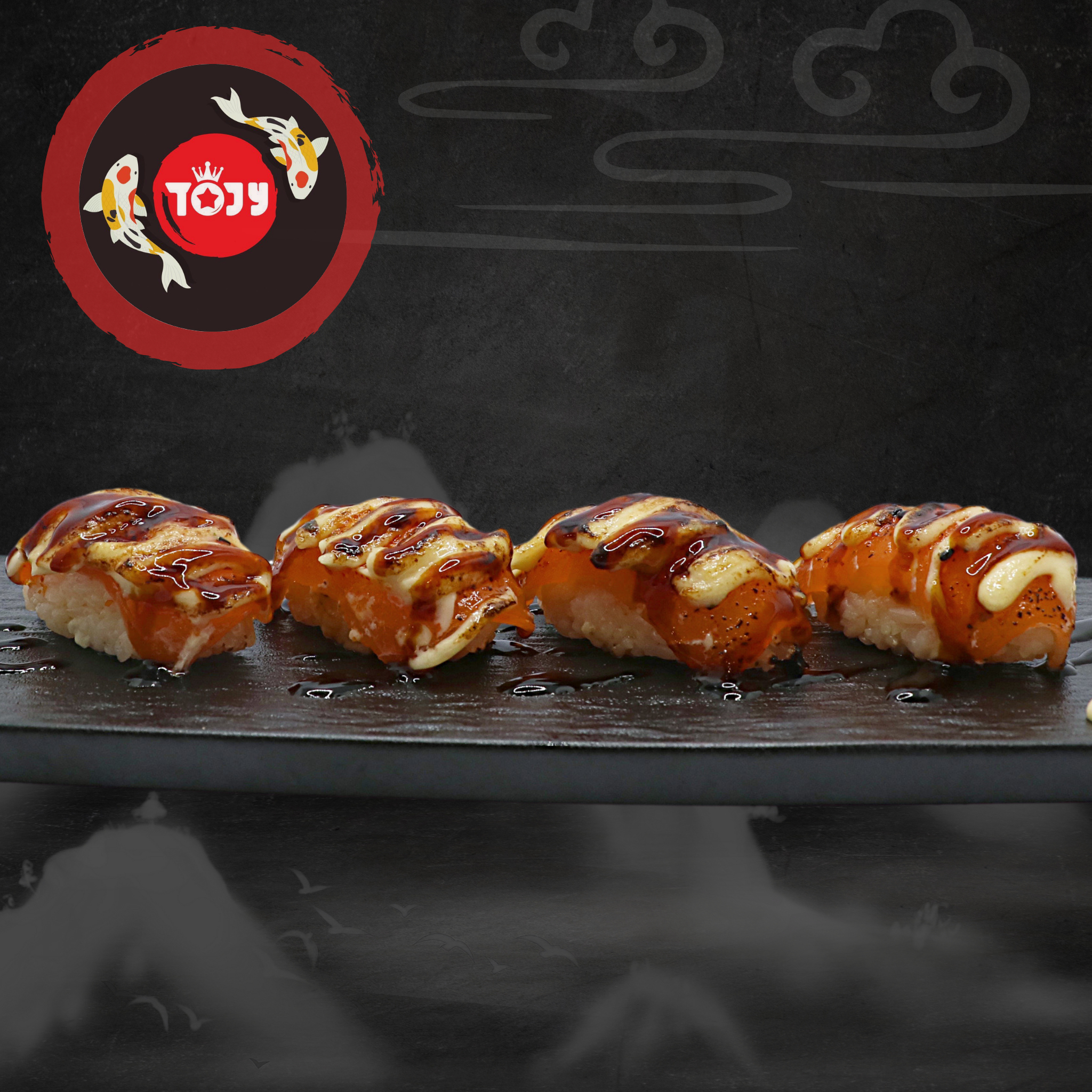  Cá Hồi Nướng Mayo Cay Nigiri 