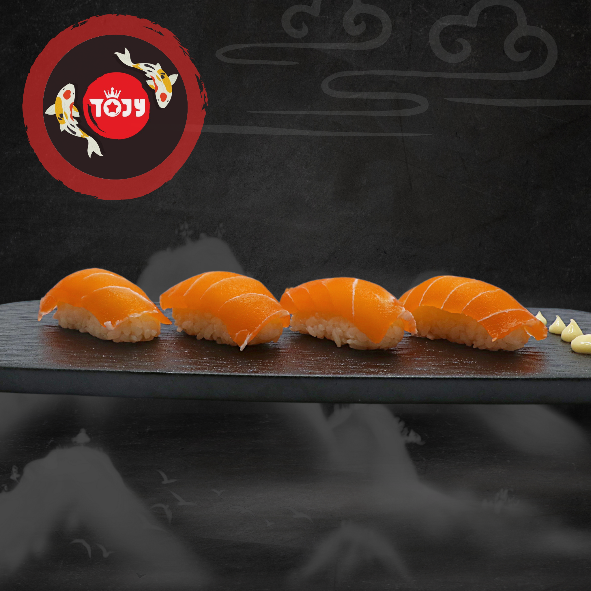  Cá Hồi Chay Nigiri 