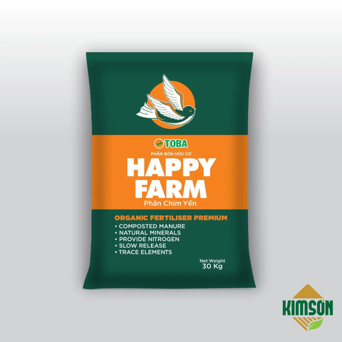  TOBA - Phân Hữu Cơ Happy Farm (25kg) 
