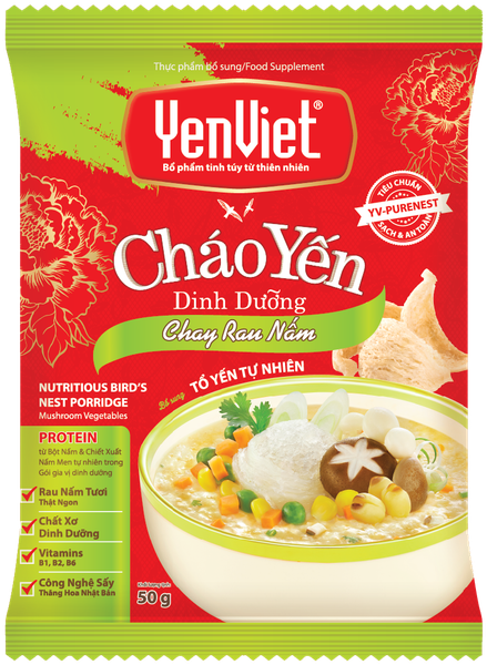 [Thùng 30 Gói x 50gr] Cháo Yến Dinh Dưỡng Yến Việt
