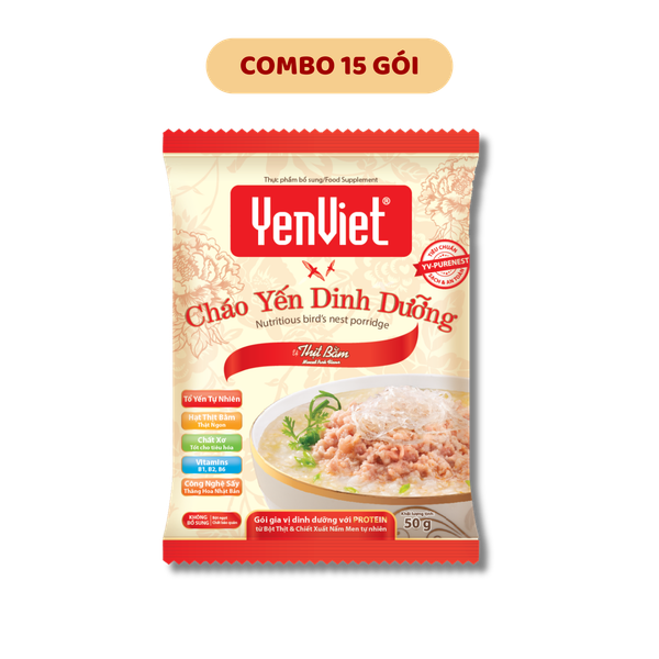 [Combo 15 Gói] Cháo Yến Dinh Dưỡng