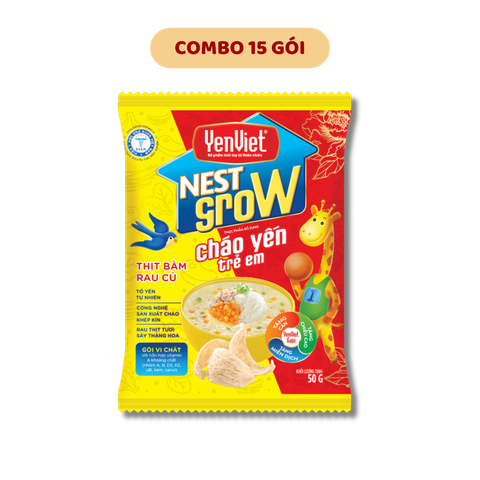 [Combo Trải Nghiệm] 15 Gói Cháo Yến Trẻ Em
