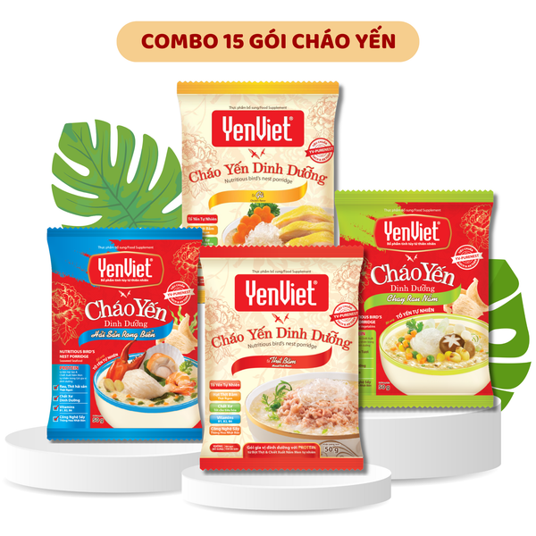 [Combo 15 Gói] Cháo Yến Dinh Dưỡng