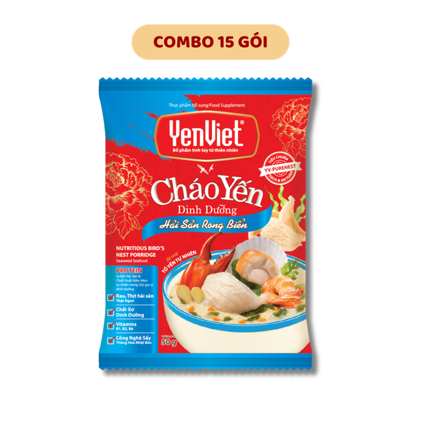 [Combo 15 Gói] Cháo Yến Dinh Dưỡng