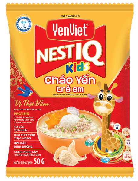 [Thùng 30 Gói x 50gr] Cháo Yến Trẻ Em Yến Việt