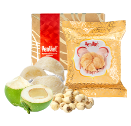 Tổ Yến Sấy Thăng Hoa Với Hạt Sen, Nước Dừa (Hộp 06 Viên)