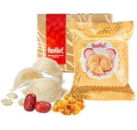 Tổ Yến Sấy Thăng Hoa Với Táo Đỏ, Hạt Sen, Long Nhãn (Hộp 06 viên)