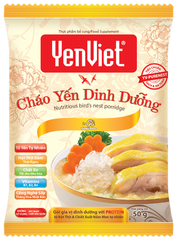 [Thùng 30 Gói x 50gr] Cháo Yến Dinh Dưỡng Yến Việt