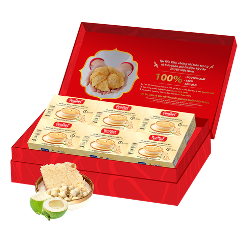 Tổ Yến Sấy Thăng Hoa Với Hạt Sen, Nước Dừa (Hộp 06 Viên)