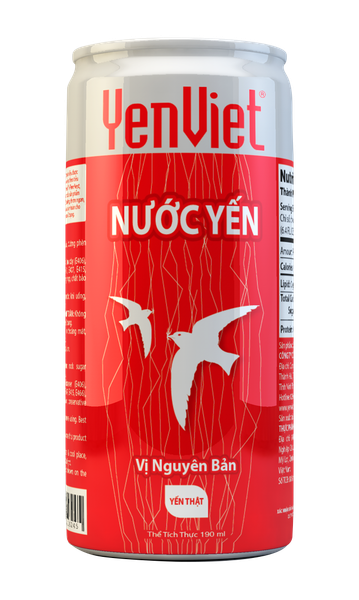 Nước Yến YenViet Vị Nguyên Bản [Hộp Đứng 06 lon x 190ml]