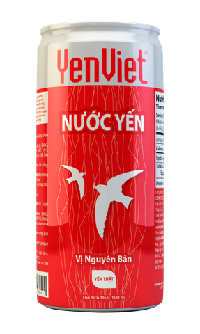 Nước Yến YenViet Vị Nguyên Bản [Hộp Quà Tặng 06 lon x 190ml]