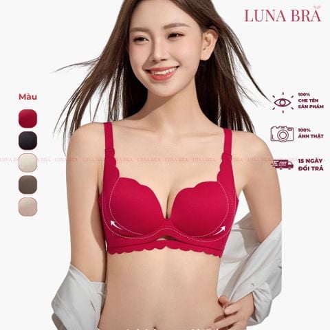 Áo lót cao cấp Luna Bra Đệm 2cm hình bàn tay nâng ngực tạo khe tự nhiên - Al009