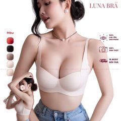 Áo ngực LUNA BRA  chất su đúc không gọng đai bản to che mỡ thừa - AL015