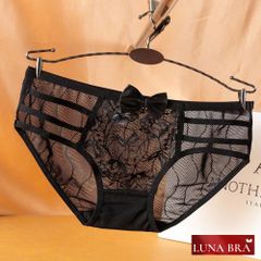 Set 10 quần LunaBra ren đen cao cấp -  QLS001