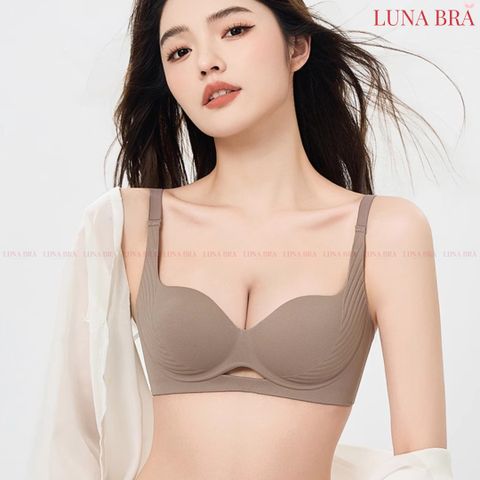 Áo lót cao cấp Luna Bra khoét ngực đệm 3cm bản đai che mỡ lưng mỡ nách - AL032