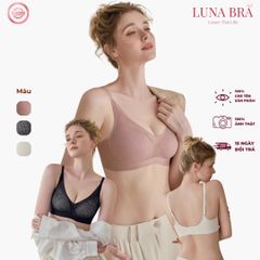 Áo Lót Ren LUNA BRA Nâng Ngực Chống Xệ, Đệm Mút 3cm, Họa Tiết Ren Quyến Rũ, Thoáng Mát Thông Hơi - AL011