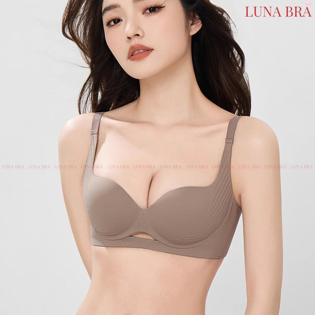 Áo lót cao cấp Luna Bra khoét ngực đệm 3cm bản đai che mỡ lưng mỡ nách - AL032