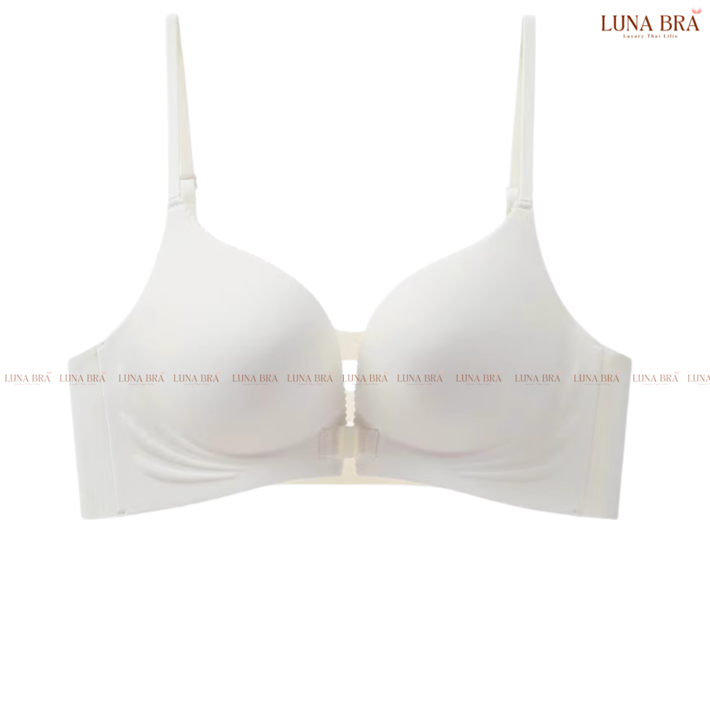 Áo ngực LUNA BRA cài trước hoạ tiết Da Báo không gọng chất su đúc đai bản to che mỡ thừa - AL014