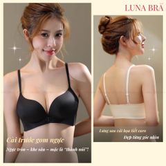 Áo lót cao cấp Luna Bra cài trước đệm 2cm nâng đẩy tự nhiên - Al029